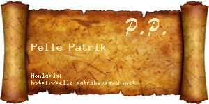 Pelle Patrik névjegykártya