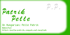 patrik pelle business card